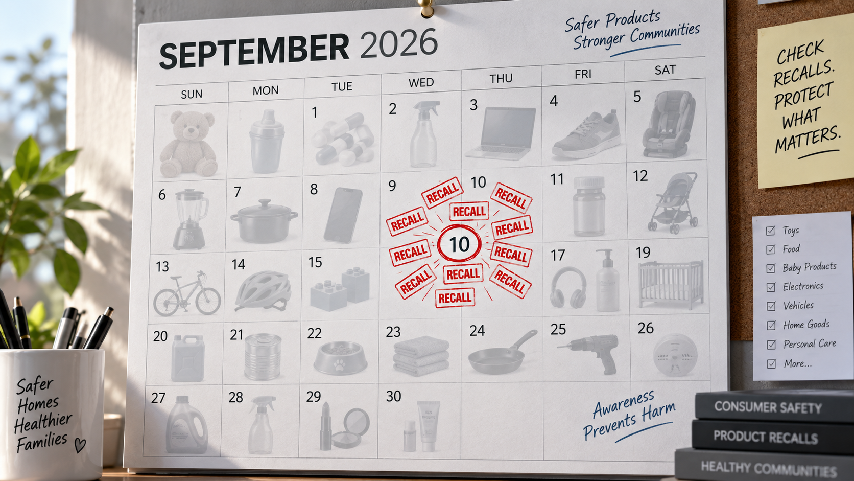 Ten recalls in one day. Four are kids’ products failing mandatory standards. Two are things you’d never think to check.
